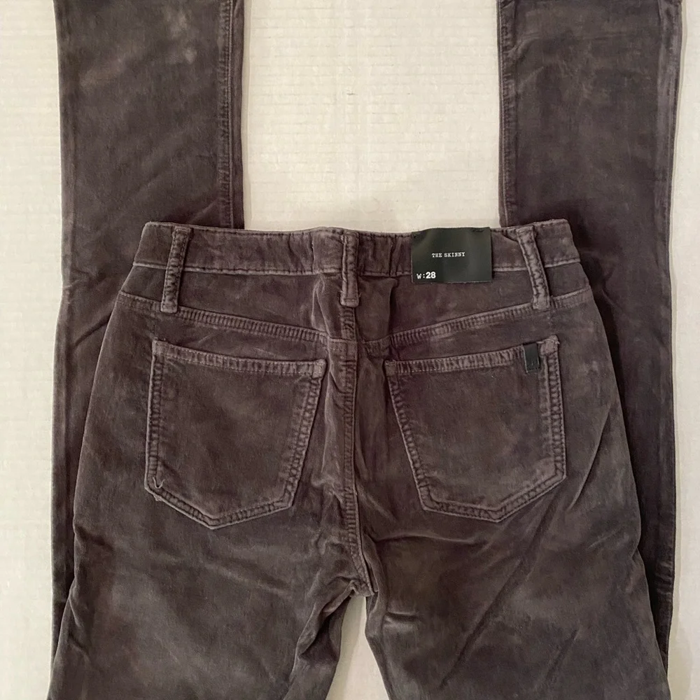 VTG Joe's Jeans Fit Skinny Vionaire Velvet Pinwale Corduroy Charcoal Size 28 - Picture 5 of 12